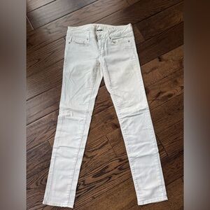 American Eagle Women's White Jeans